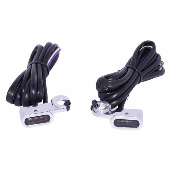 取寄せ マーカーライト - アンバー/ホワイト - スモークレンズ - クローム ドラッグスペシャリティーズ Marker Lights - Amber/White - Smoke Lens - Chrome 2040-2779 20402779