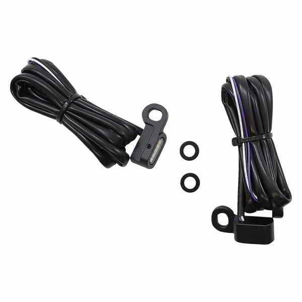 取寄せ マーカーライト - ホワイト/アンバー - ブラック ドラッグスペシャリティーズ Marker Lights - White/Amber - Black 2040-2780 20402780