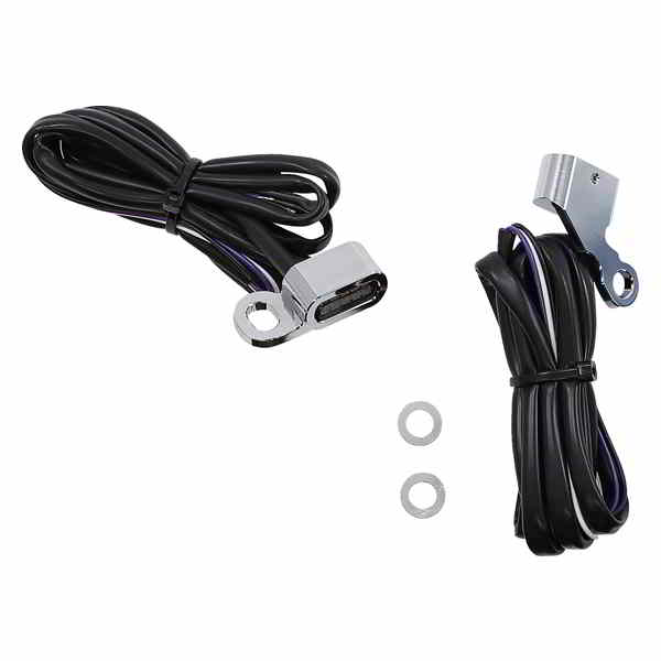 取寄せ マーカーライト - ホワイト/アンバー - クローム ドラッグスペシャリティーズ Marker Lights - White/Amber - Chrome 2040-2783 20402783