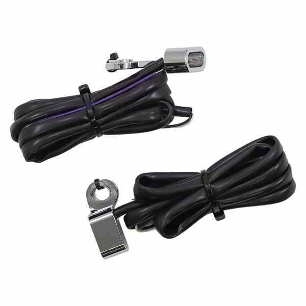 取寄せ マーカーライト - ホワイト/アンバー - クローム ドラッグスペシャリティーズ Marker Lights - White/Amber - Chrome 2040-2787 20402787