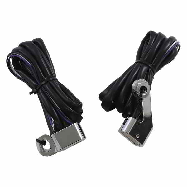 取寄せ マーカーライト - ホワイト/アンバー - クローム ドラッグスペシャリティーズ Marker Lights - White/Amber - Chrome 2040-2790 20402790