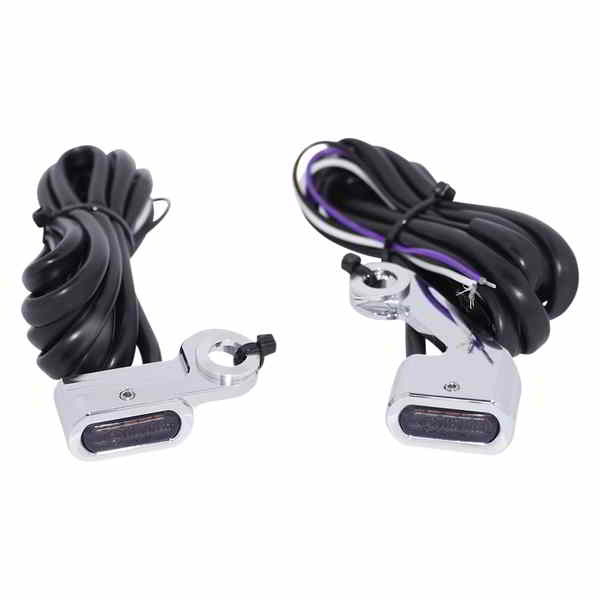 取寄せ マーカーライト - アンバー/ホワイト - スモークレンズ - クローム ドラッグスペシャリティーズ Marker Lights - Amber/White - Smoke Lens - Chrome 2040-2791 20402791