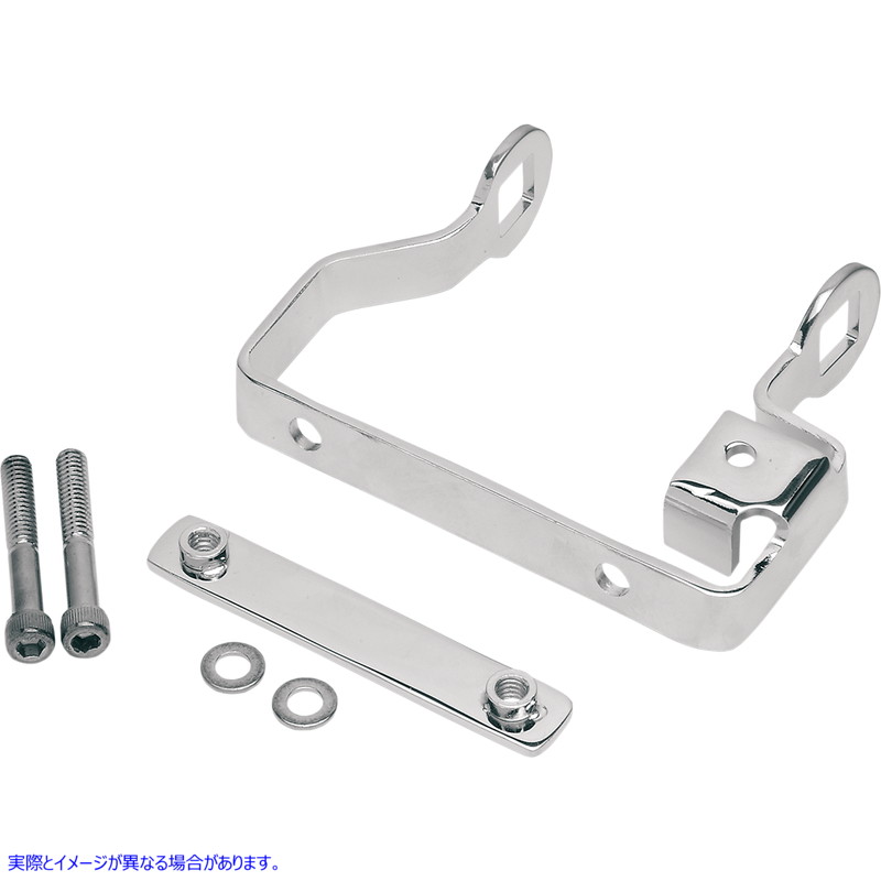 取寄せ クロムコイルマウントブラケット ドラッグスペシャリティーズ Coil Mount Bracket - Harley Davidson - Chrome 2102-0077 21020077