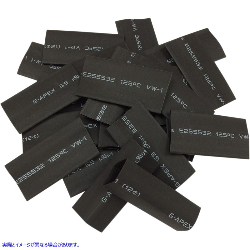 取寄せ カスタムケーブルキット ドラッグスペシャリティーズ Heat Shrink tube - 25PK - Black 2113-0678 21130678