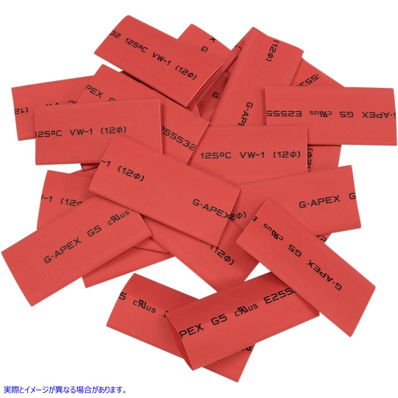 取寄せ カスタムケーブルキット ドラッグスペシャリティーズ Heat Shrink tube - 25PK - Red 2113-0679 21130679