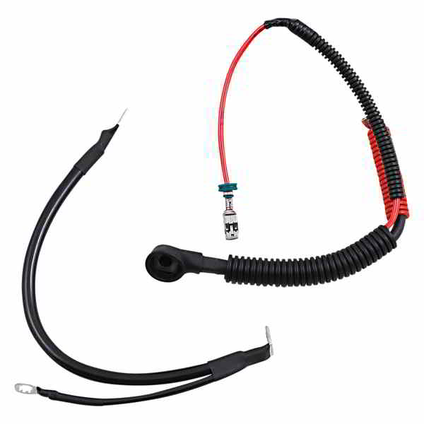 取寄せ ブラックバッテリーケーブルセット - 09-13 FLH/T ドラッグスペシャリティーズ Black Battery Cable Set - '09-'13 FLH/T 2113-0736 21130736