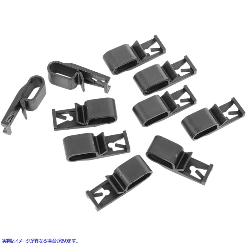 取寄せ 配線クリップ ドラッグスペシャリティーズ Wiring Clips - 10PK - Harley Davidson 2120-0625 21200625