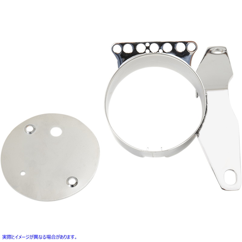 取寄せ スピードメーター移設ブラケット - クローム ドラッグスペシャリティーズ Speedometer Relocation Bracket - Chrome 2210-0358 22100358
