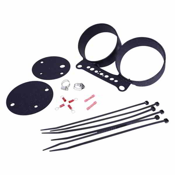 取寄せ デュアルゲージブラケット - リンクルブラック ドラッグスペシャリティーズ Dual Gauge Bracket - Wrinkle Black 2210-0545 22100545