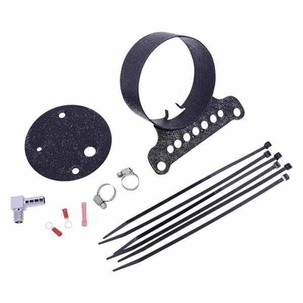 取寄せ シングルゲージブラケット - リンクルブラック ドラッグスペシャリティーズ Single Gauge Bracket - Wrinkle Black 2210-0546 22100546