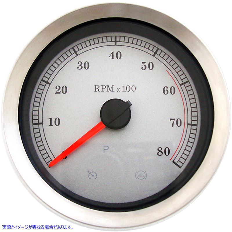取寄せ 4インチ電子タコメーター - ホワイトフェイス ドラッグスペシャリティーズ 4 Electronic Tachometer - White Face 2211-0167 22110167