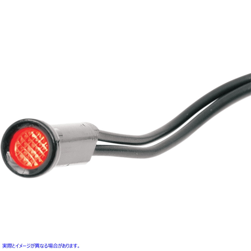 取寄せ スナップインインジケータライト ドラッグスペシャリティーズ Snap-In Indicator Light - Red - Black Bezel 2212-0104 22120104