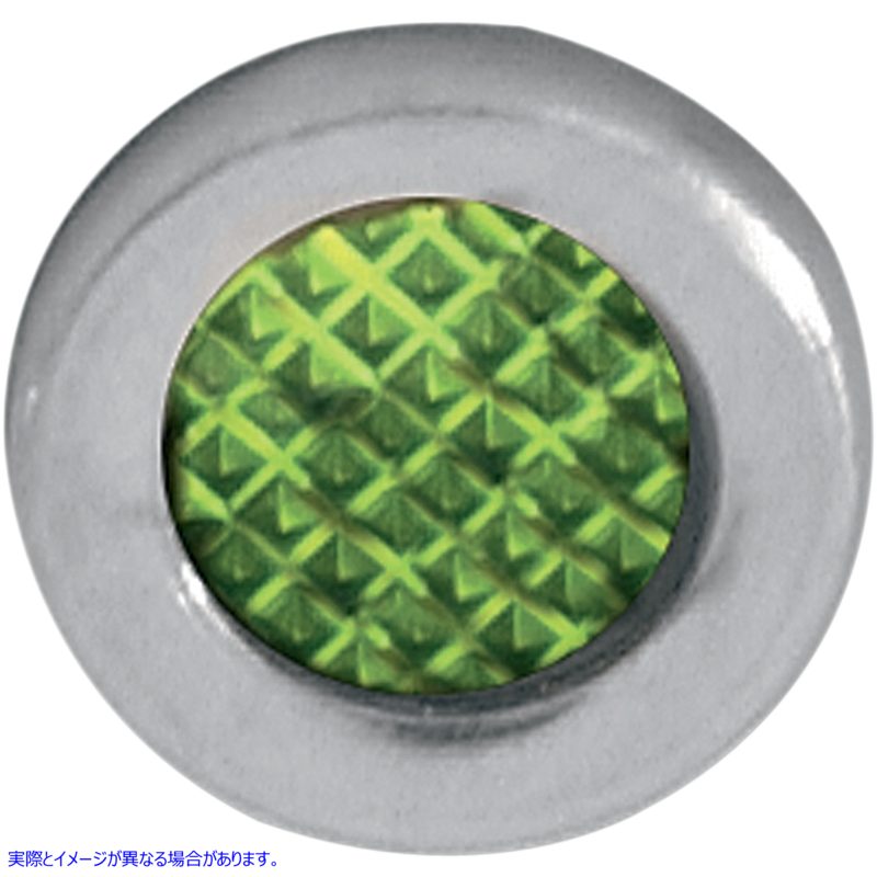 取寄せ スナップインインジケータライト ドラッグスペシャリティーズ Snap-In Indicator Light - Green - Stainless Steel Bezel 2212-0110 22120110