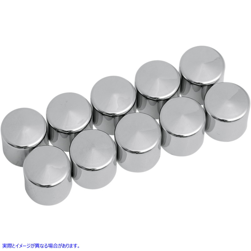 取寄せ ボルトカバーキット ドラッグスペシャリティーズ Bolt Covers - Hex - Deep - 9/16 - Chrome - 10 Pack 2402-0119 24020119