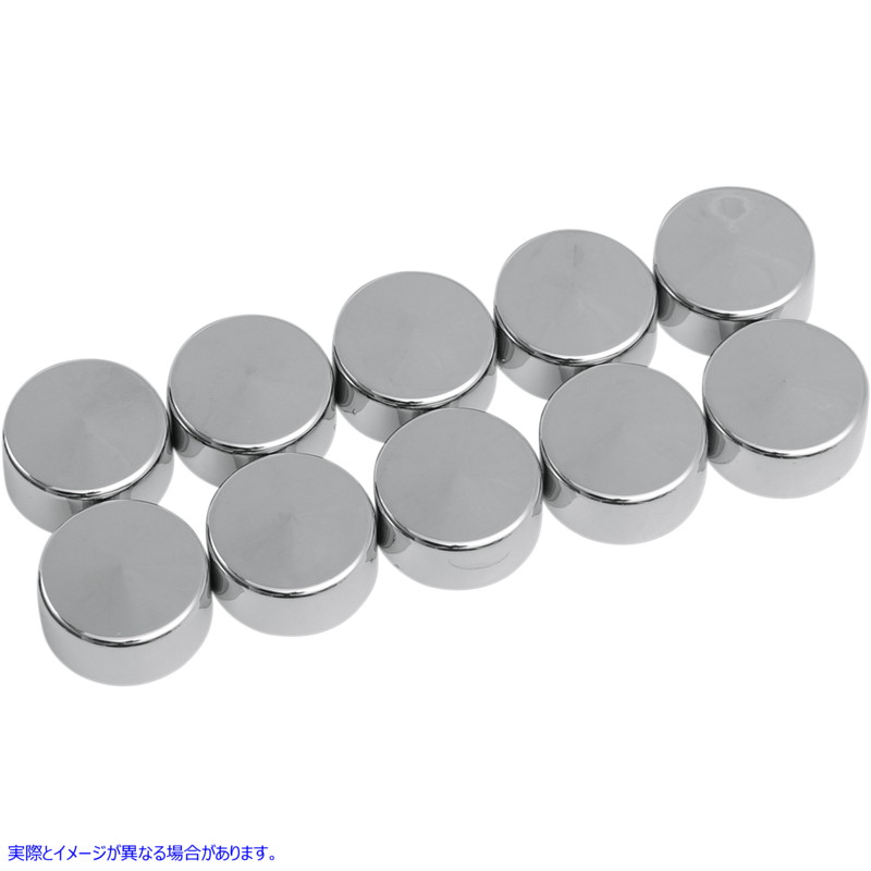 取寄せ ボルトカバーキット ドラッグスペシャリティーズ Bolt Covers - Hex - 3/4 - Chrome - 10 Pack 2402-0121 24020121