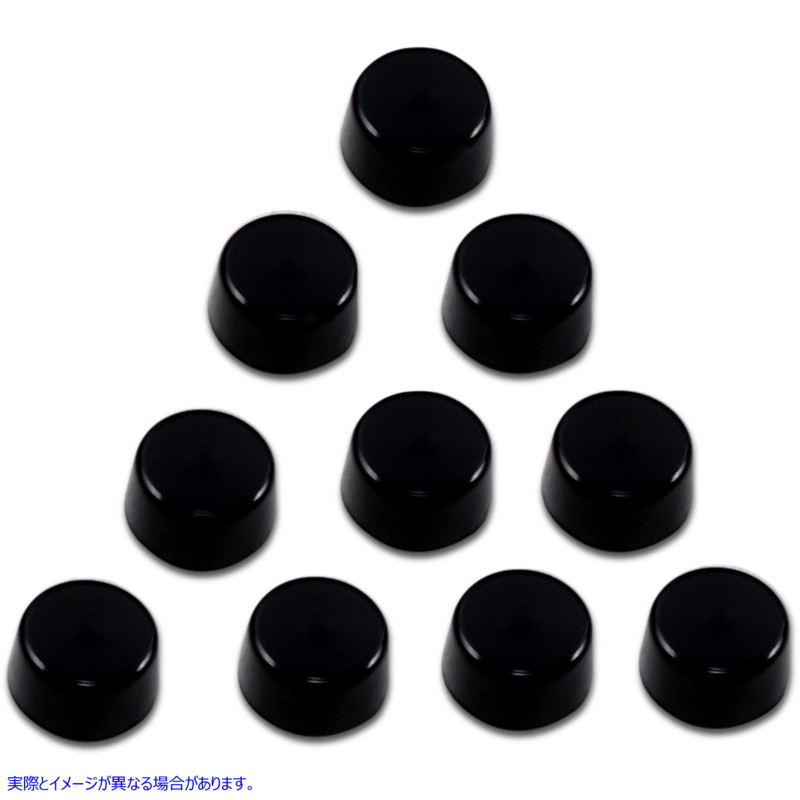 取寄せ ボルトカバーキット ドラッグスペシャリティーズ Bolt Covers - Hex - Side Cut - 7/16 - Black - 10 Pack 2402-0154 24020154