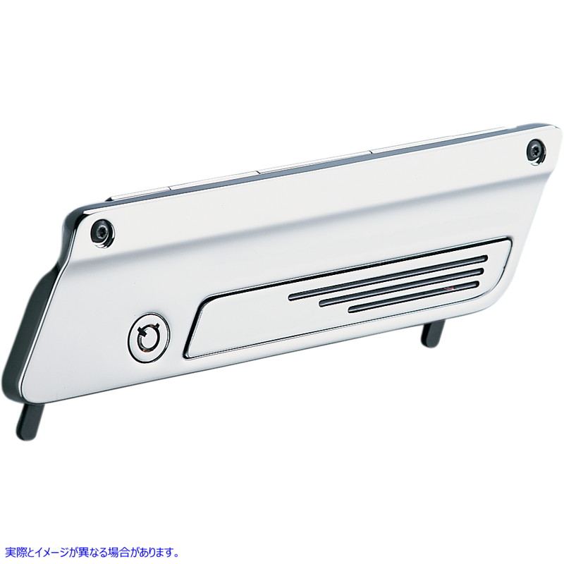 取寄せ サドルバッグラッチインサート ドラッグスペシャリティーズ Saddlebag Latch Insert - Chrome - FLT/FLH '99-'13 3501-0013 35010013