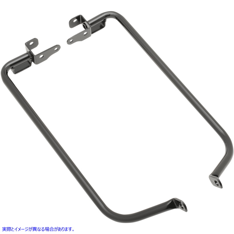 取寄せ サドルバッグサポートブラケット - ブラック - FL 14-23 ドラッグスペシャリティーズ Saddlebag Support Brackets - Black - FL '14-'23 3501-1042 35011042