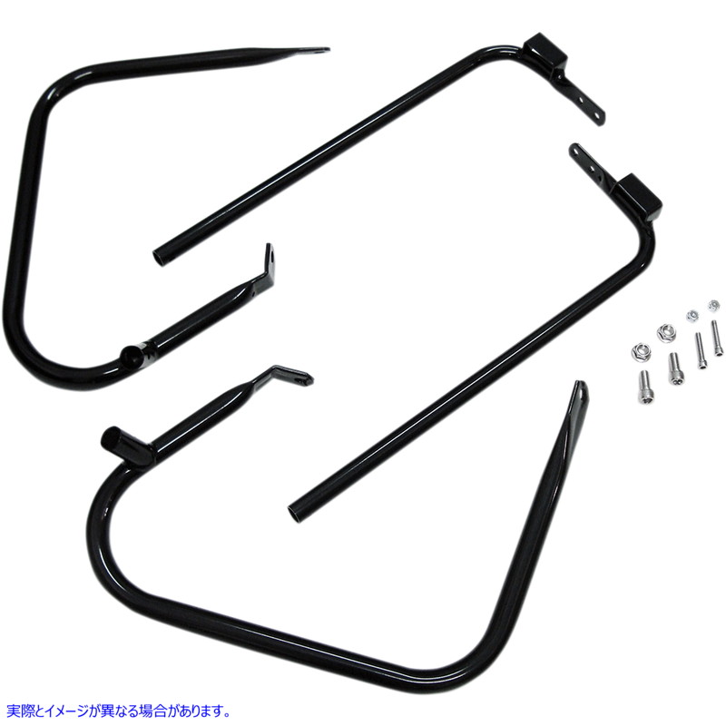 取寄せ サドルバッグサポートキット - ブラック - FL 97-08 ドラッグスペシャリティーズ Saddlebag Support Kit - Black - FL '97-'08 3501-1244 35011244