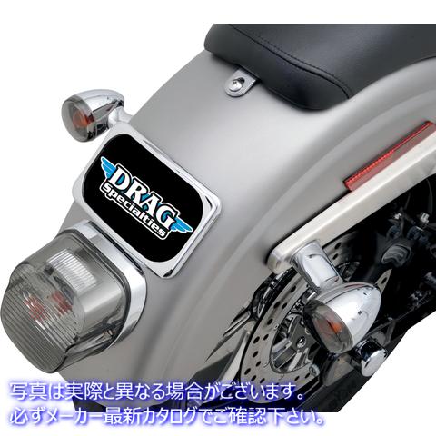取寄せ ナンバープレートマウント - 3穴 - クローム ドラッグスペシャリティーズ License Plate Mount - 3 Hole - Chrome 7807-0114 78070114