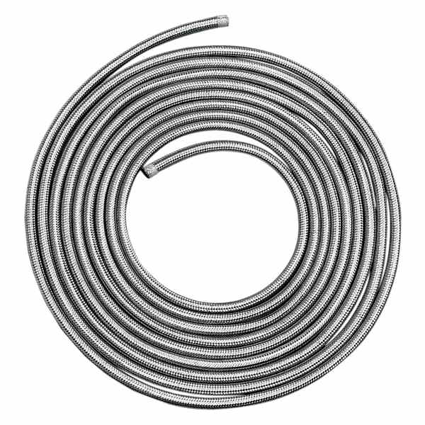取寄せ 編組オイル/燃料ホース - ステンレススチール - 5/16インチ x 25フィート ドラッグスペシャリティーズ Braided Oil/Fuel Hose - Stainless Steel - 5/16 x 25' DS-096613 DS096613