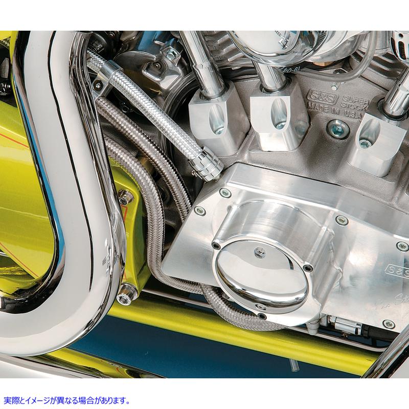 取寄せ 編組オイル/燃料ホース - ステンレススチール - 3/8インチ x 6フィート ドラッグスペシャリティーズ Braided Oil/Fuel Hose - Stainless Steel - 3/8 x 6' DS-096617 DS096617