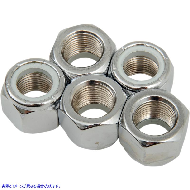取寄せ ナット - ナイロン - クローム - 5/8-18 ドラッグスペシャリティーズ Nuts - Nylon - Chrome - 5/8-18 DS-190532 DS190532