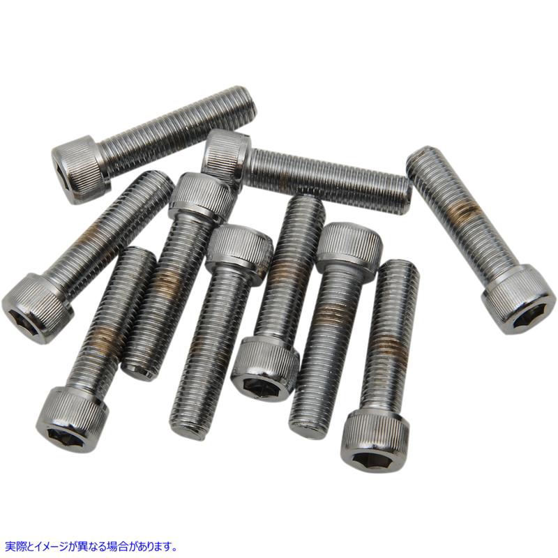 取寄せ ファインスレッドボルト ドラッグスペシャリティーズ Bolts - Socket-Head/Replacement - Knurled/Fine Thread - 5/16-24 x 1-1/4 - 10 Pack DS-190572 DS190572