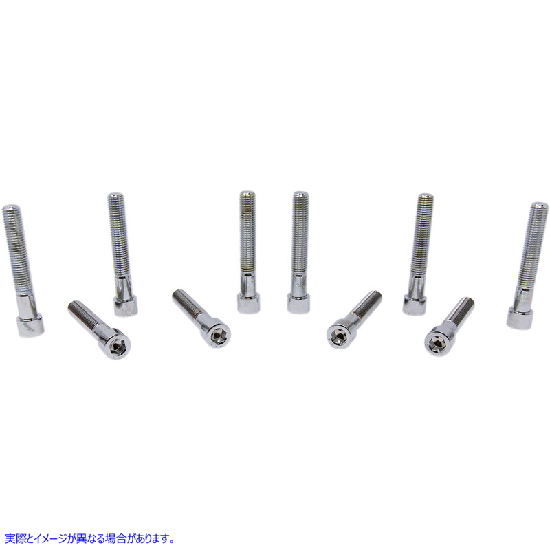 取寄せ ファインスレッドボルト ドラッグスペシャリティーズ Bolts - Socket-Head/Replacement - Smooth/Fine Thread - 5/16-24 x 2-1/4 - 10 Pack DS-190576S DS190576S