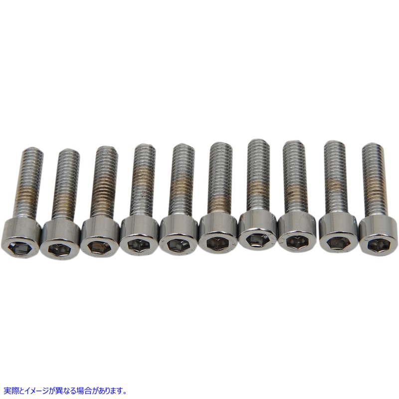 取寄せ ＃8＆＃10細かく粗いボルトの品揃え ドラッグスペシャリティーズ Bolts - Socket-Head - Replacement - Smooth/Fine Thread - #10-32 x 1/2 - 10 Pack DS-190595S DS190595S