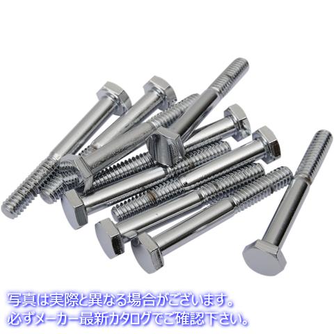 取寄せ 交換用ヘックスヘッドボルト ドラッグスペシャリティーズ Bolts - Hex-Head - Chrome - 1/4-20 x 1-3/4 DS-190607 DS190607