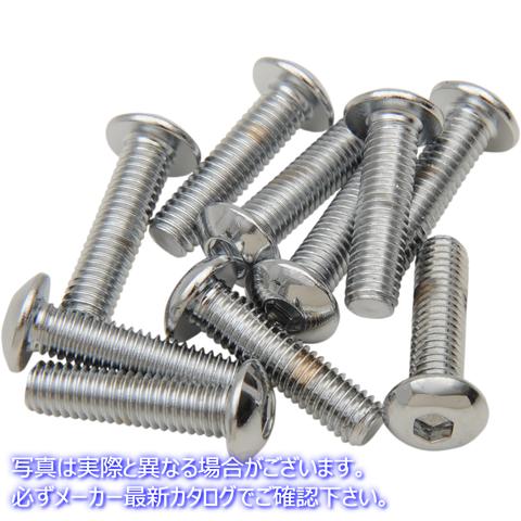 取寄せ 交換ボタンヘッドボルト ドラッグスペシャリティーズ Bolts - Button Head/Replacement - #10-32 x 1/2 - 10 Pack DS-190826 DS190826