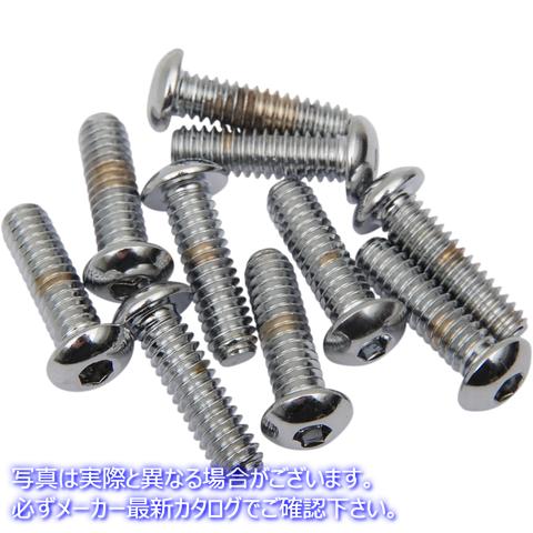 取寄せ 交換ボタンヘッドボルト ドラッグスペシャリティーズ Bolts - Button Head/Replacement - 1/4-20 x 5/8 - 10 Pack DS-190829 DS190829