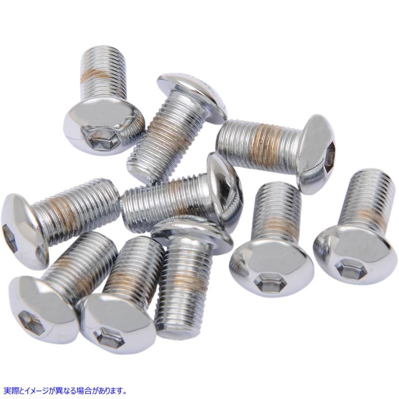 取寄せ 交換ボタンヘッドボルト ドラッグスペシャリティーズ Bolts - Button Head/Replacement - 3/8-24 x 3/4 - 10 Pack DS-190844 DS190844