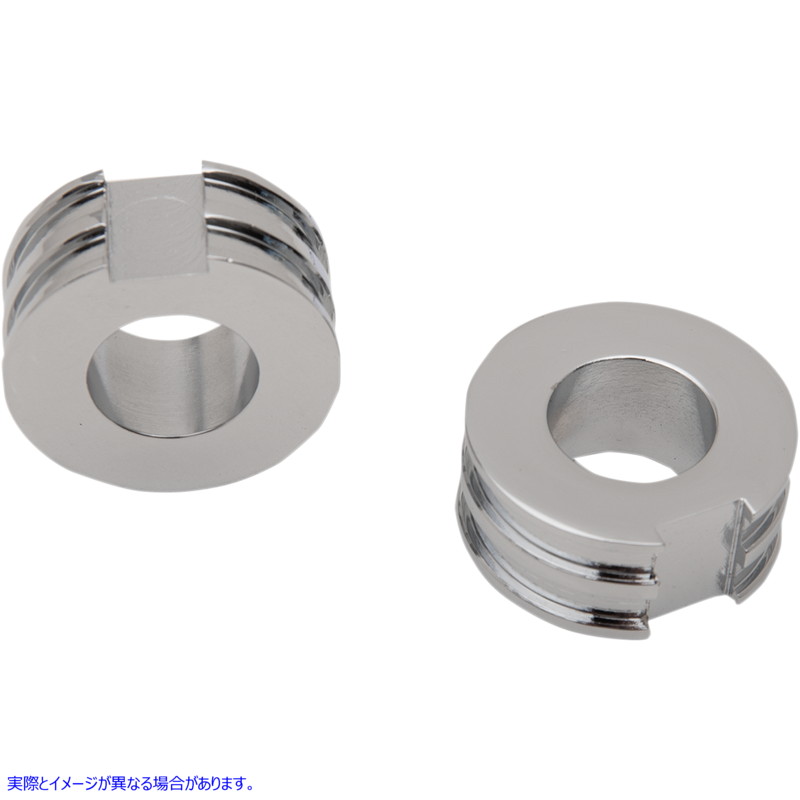 取寄せ Chrome Axle Adjusterスペーサー ドラッグスペシャリティーズ Axle Spacer Adjuster - FXST DS-195085 DS195085