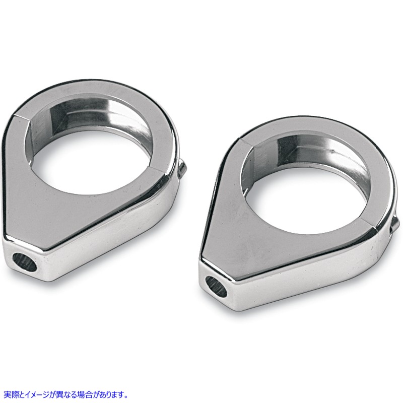 取寄せ 信号フォーククランプをターンします ドラッグスペシャリティーズ Turn Signal - Clamp - 41mm - Chrome DS-222190 DS222190