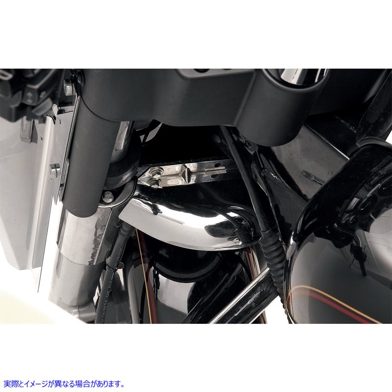 取寄せ フロントフォークエアバッフル ドラッグスペシャリティーズ Front Fork Air Baffle - Chrome DS222979 DS222979