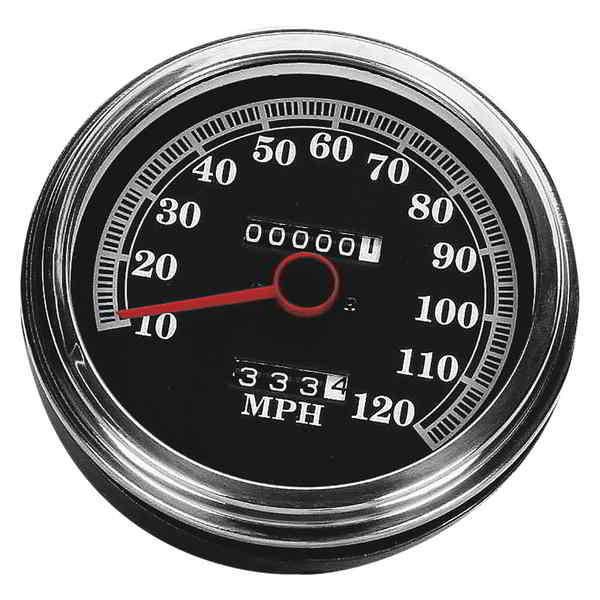 取寄せ 5インチ MPH FLスタイル 2:1 スピードメーター - 89-95 ブラックフェイス ドラッグスペシャリティーズ 5 MPH FL-Style 2:1 Speedometer - '89-'95 Black Face DS243845 DS243845