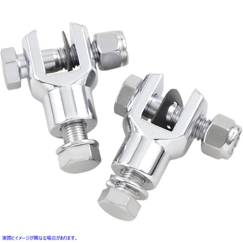 取寄せ 交換用のクロムフットペグクレビスマウント ドラッグスペシャリティーズ Footpeg Clevis Mount - 3/8-24 - Custom DS-253492 DS253492