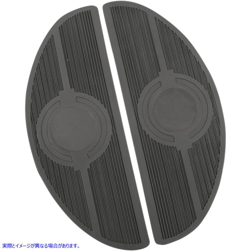 取寄せ FLとFLST-PANHEAD用のフロアボード ドラッグスペシャリティーズ Replacement Floorboard Rubber - Half-Moon DS-254401 DS254401