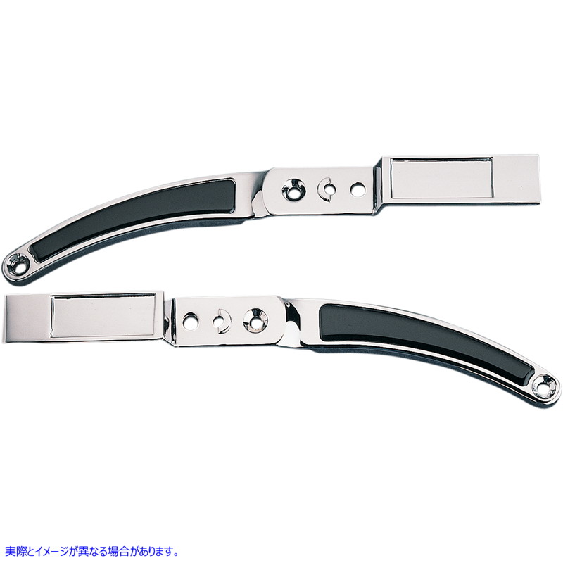 取寄せ リアフェンダーストラット - ストックスタイル - クローム/ブラック ドラッグスペシャリティーズ Rear Fender Strut - Stock-Style - Chrome/Black DS-264072 DS264072