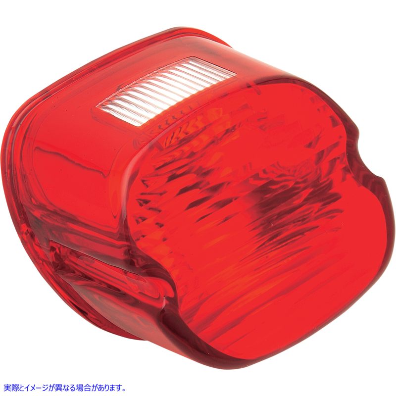 取寄せ トップタグウィンドウを備えたレイダウンテールライトレンズ ドラッグスペシャリティーズ Laydown Taillight Lens - Red DS-272036 DS272036