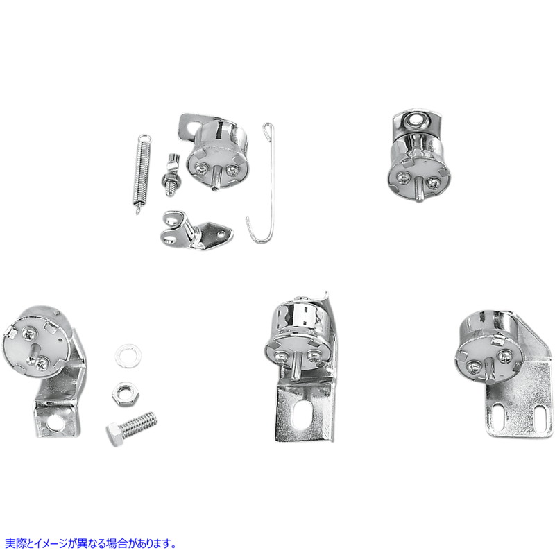 取寄せ FL、FX、XLのストップライトスイッチ、ナックル/フラット ドラッグスペシャリティーズ Brake Light Switch - Chrome DS-272170 DS272170