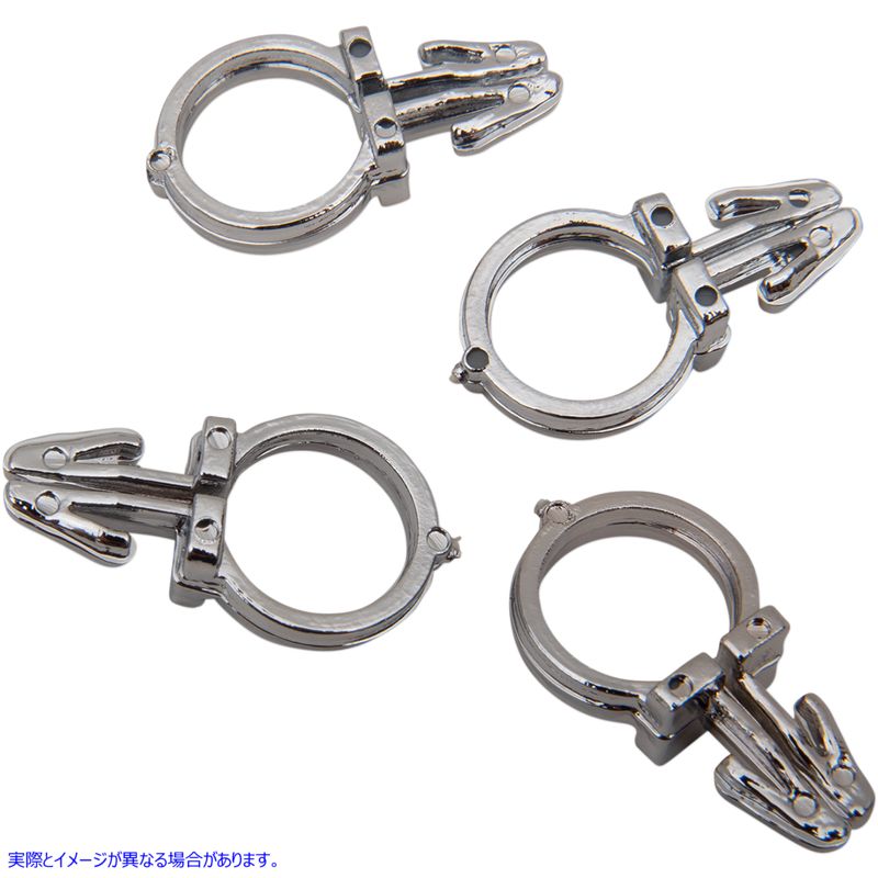 取寄せ ハンドルバーの配線クリップ ドラッグスペシャリティーズ Handlebar Wiring Kit - 1/2 - 4PK DS-272334 DS272334