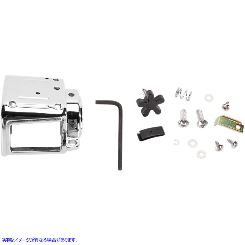 取寄せ ハンドルバースイッチハウジングキット ドラッグスペシャリティーズ Switch Housing - Left - Lower - Chrome DS-290693 DS290693