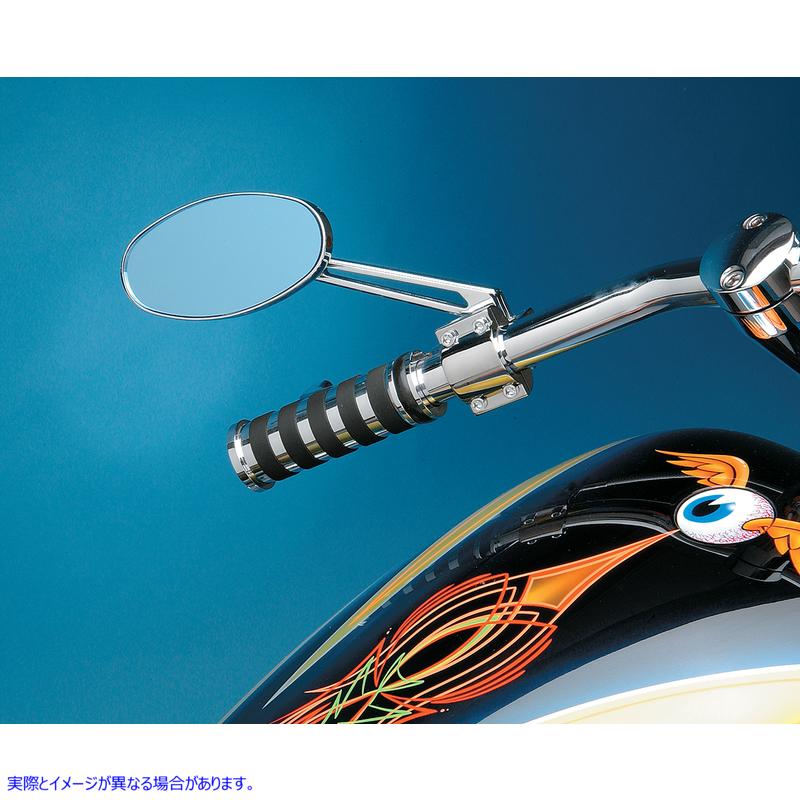 取寄せ ステルスIとIIミラー ドラッグスペシャリティーズ Mirror - Stealth II - Side View - Oval - Chrome DS-302167 DS302167