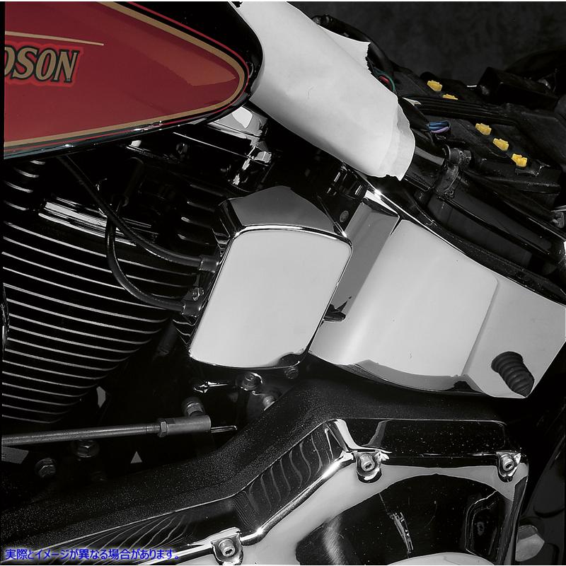 取寄せ 滑らかなコイルカバー ドラッグスペシャリティーズ Smooth Coil Cover - Harley Davidson - Chrome DS-376601 DS376601