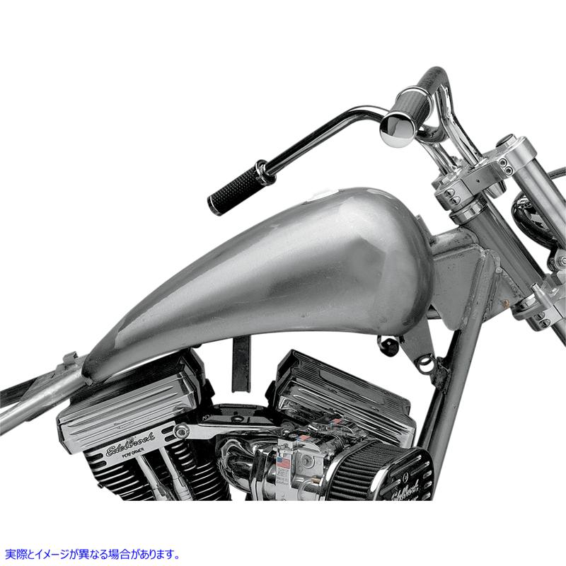 取寄せ 拡張された滑らかなトップガソリンタンク ドラッグスペシャリティーズ Extended Gas Tank with Screw-In Cap - Softail DS-390071 DS390071