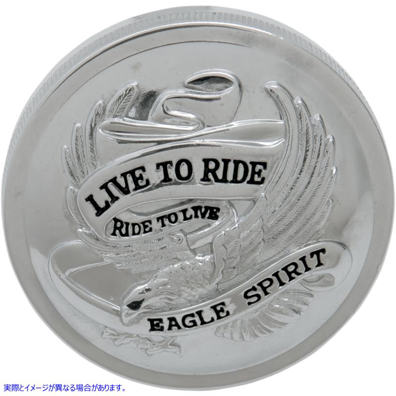 取寄せ Live to Ride「ガスキャップ - ベントなし ドラッグスペシャリティーズ Live to Ride Gas Cap - Non-Vented - Chrome DS-390137 DS390137