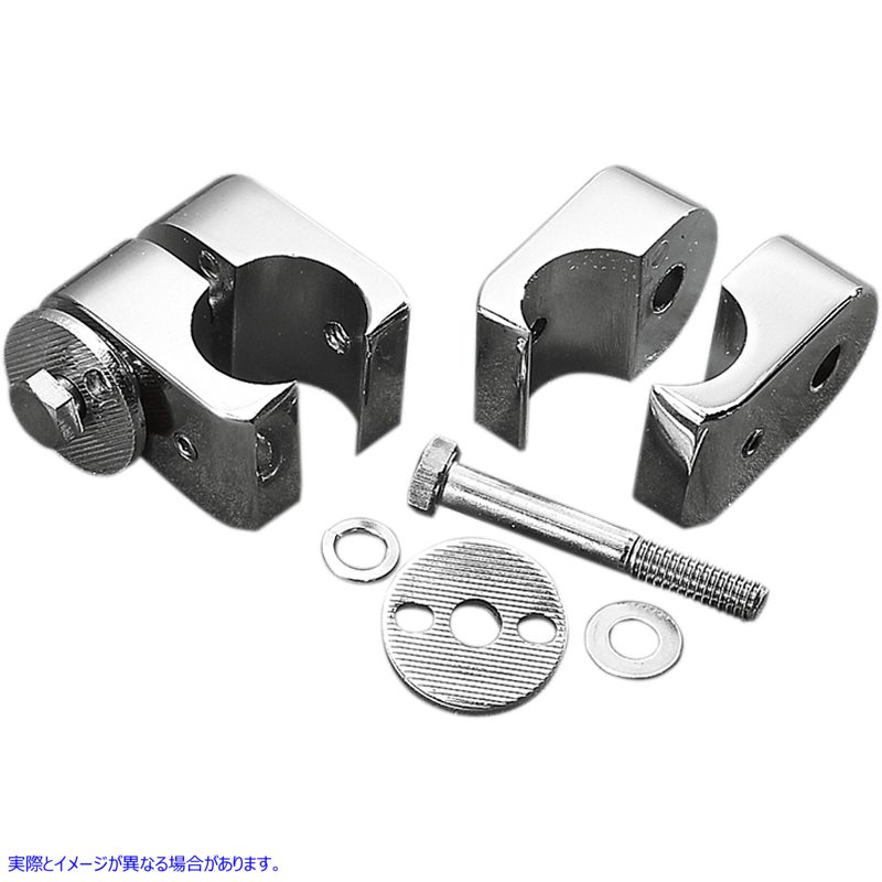 取寄せ Chrome Universal Accessoryマウント ドラッグスペシャリティーズ Universal Engine Guard Clamps - Chrome - 1 DS-720218 DS720218